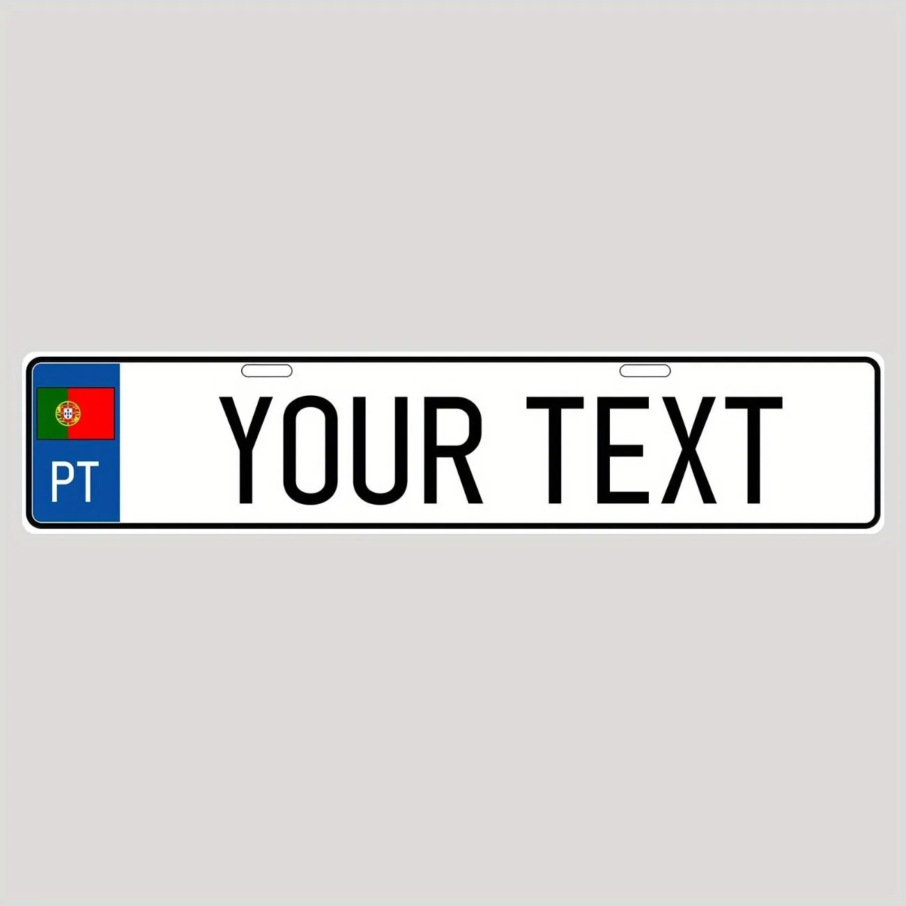 Interior Design Styles - Custom-Made Retro Aluminum License Plate 40x10cm
