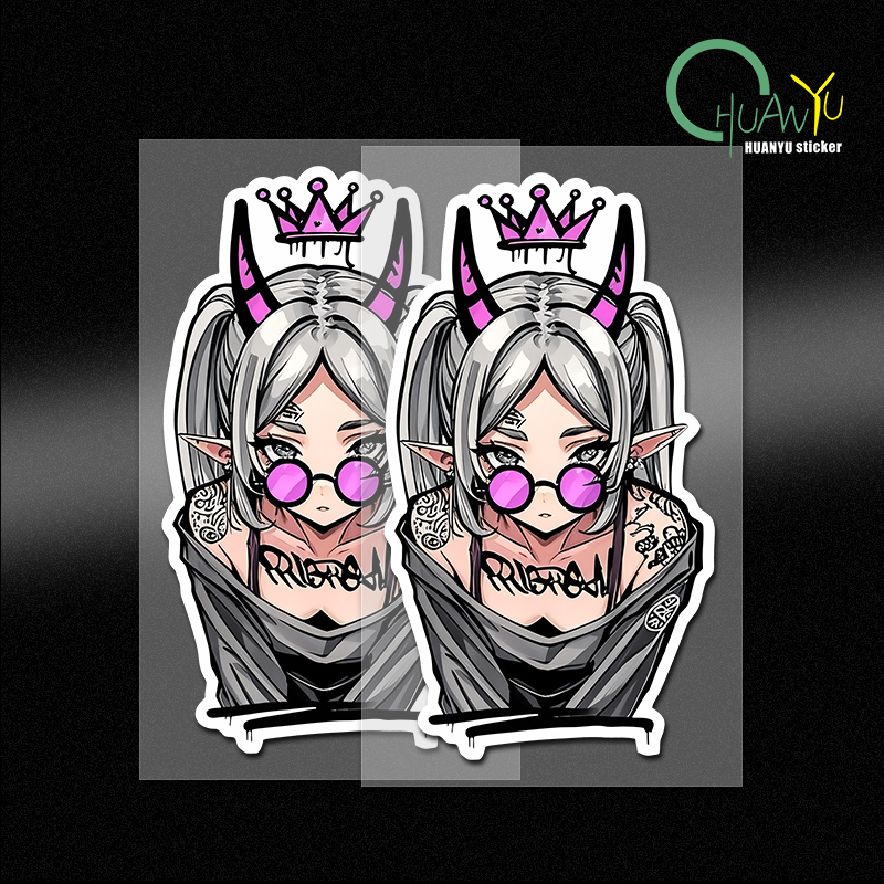 Interior Design Studio - Fashionable Frieren Graffiti Design Wall Stickers