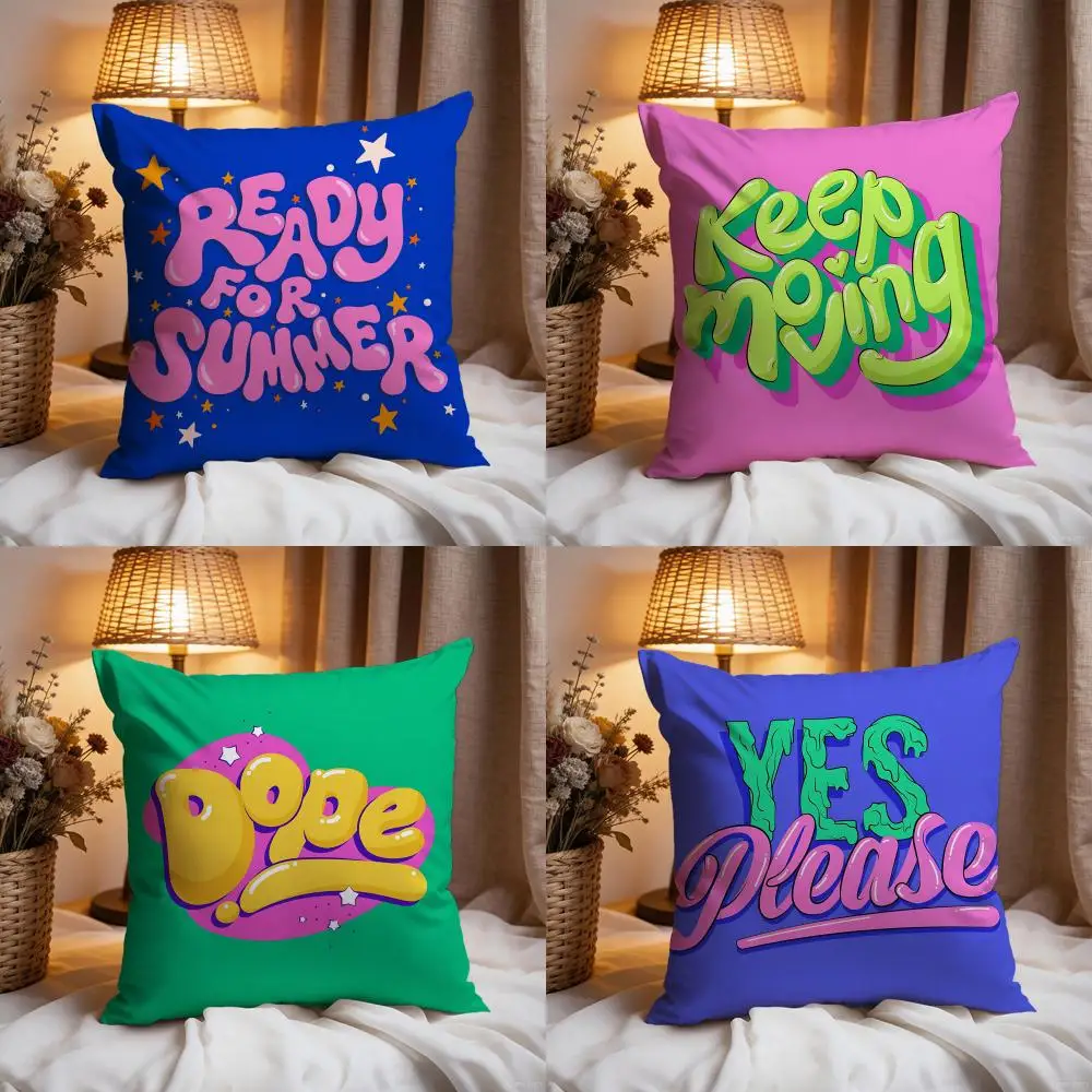 Interior Design Quotes - Art MMotivational Quote Cushion Cover Premium