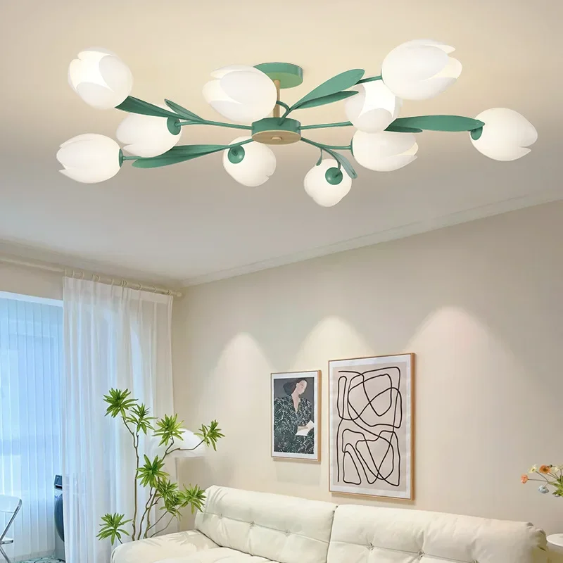 Interior Design Kitchen Modern - Flower Design Chandeliers Modern Bedroom LED