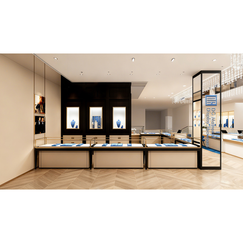 custom.Modern Dubai Jewelry Sh - Interior Design Lighting Layout ulasan dan harga