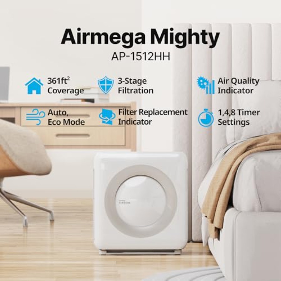 Coway Airmega AP-1512HH W True - Coway Air Purifier Ap-1512Hh ulasan dan harga