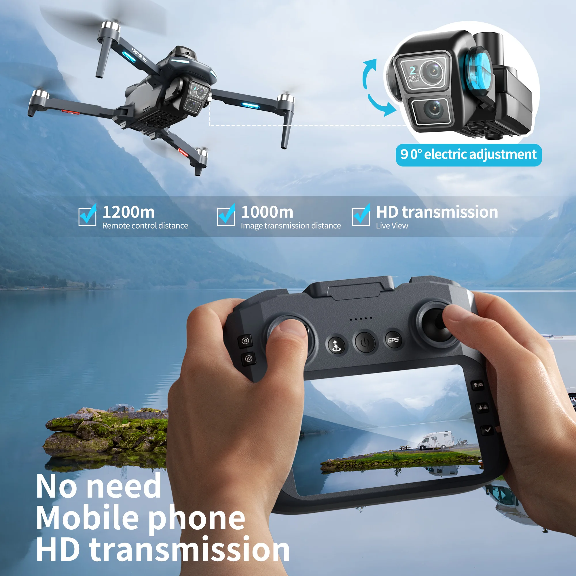 Lenovo XT606 MAX GPS Drone 4k  - Interior Design Game ulasan dan harga