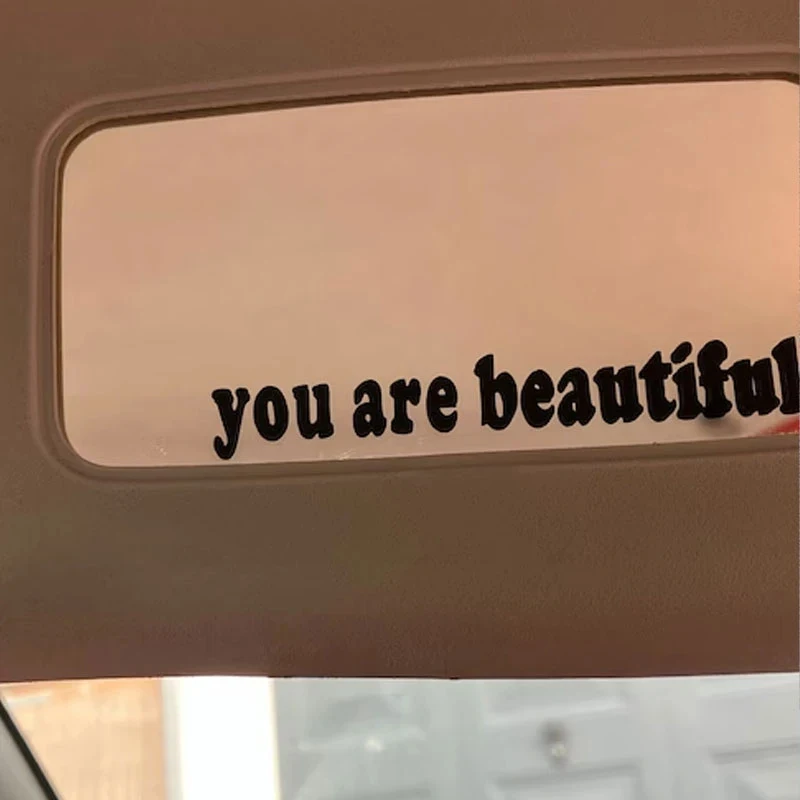 The Text Car Stickers You Are  - Interior Design Quotes ulasan dan harga
