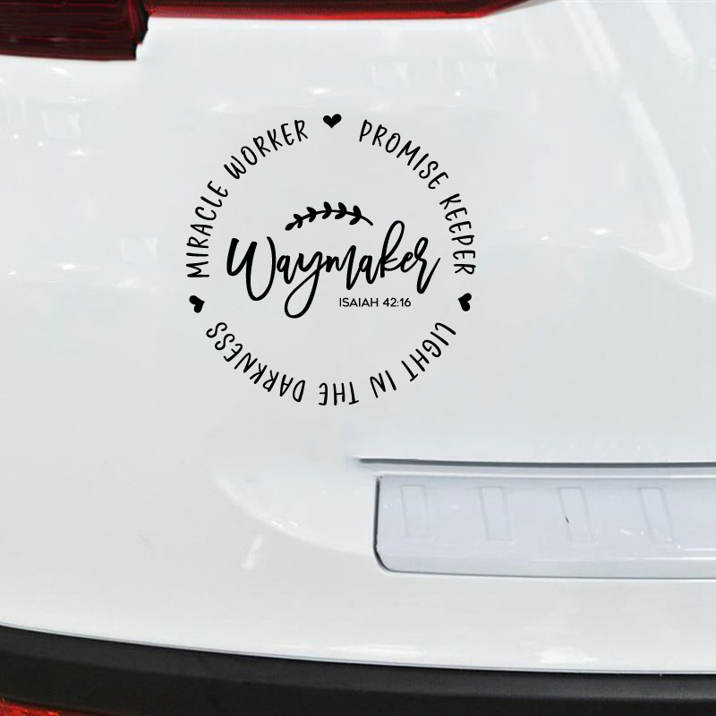Waymaker Christian Quote Vinyl - Interior Design Quotes ulasan dan harga