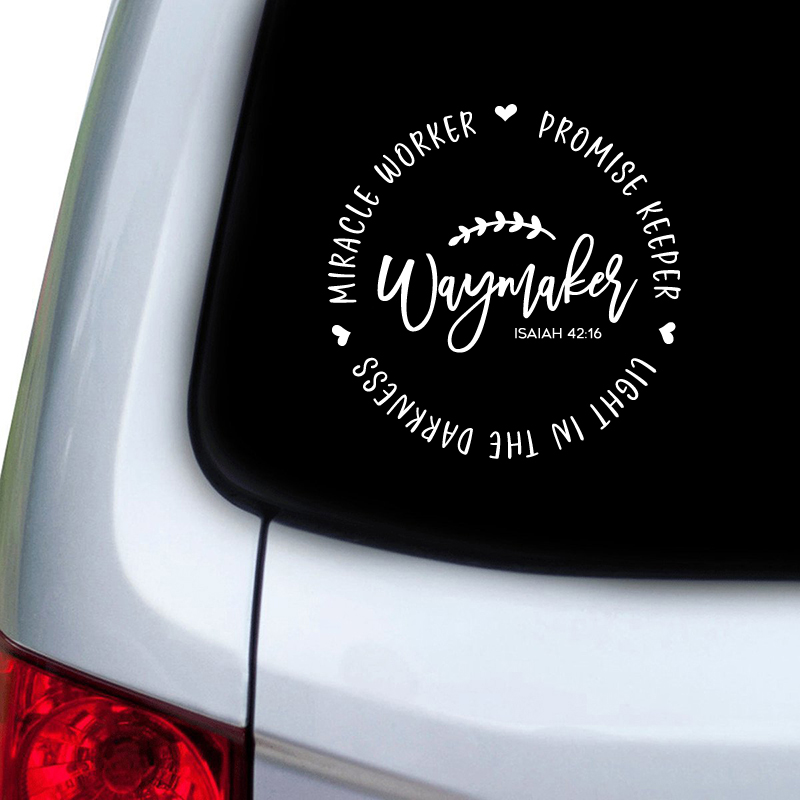 Waymaker Christian Quote Vinyl - Interior Design Quotes ulasan dan harga