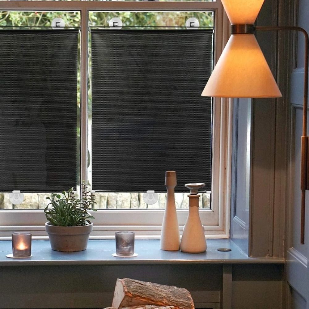 Movable Roll Curtain With Suct - Linen Roller Blind ulasan dan harga