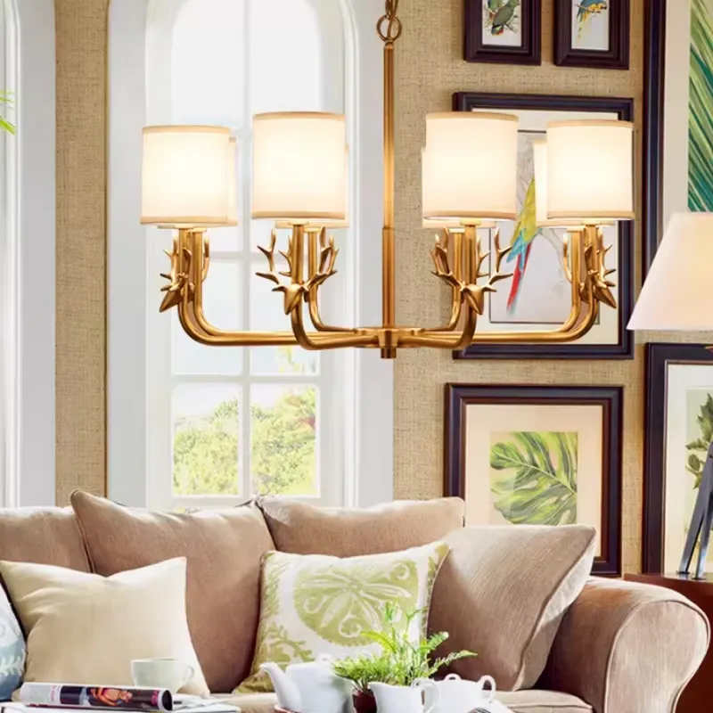 Copper Chandelier for Living R - Interior Design Kitchen Modern ulasan dan harga