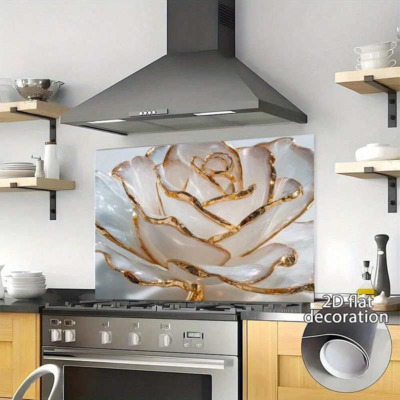 Papel Tapiz Gold-Edge Rose Lux - Interior Design Kitchen Modern ulasan dan harga