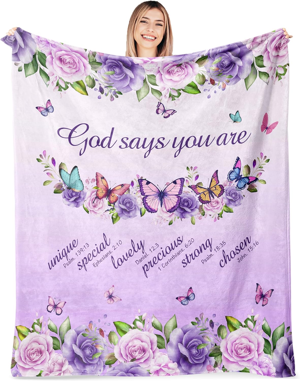Purple Roses Butterflies Faith - Interior Design Quotes ulasan dan harga