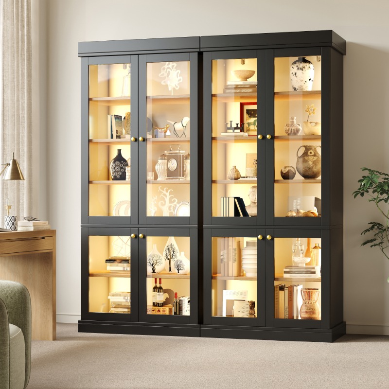 Modern Stand-Alone Glass Displ - Interior Design Lighting Layout ulasan dan harga