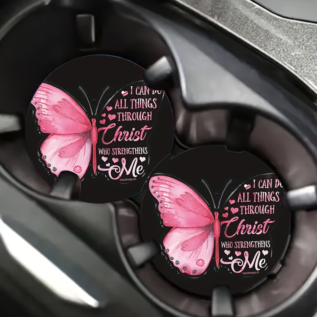 Cup Holder Coasters - Butterfl - Interior Design Quotes ulasan dan harga