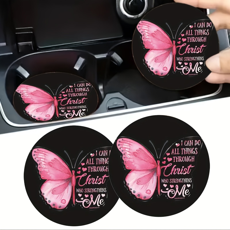 Cup Holder Coasters - Butterfl - Interior Design Quotes ulasan dan harga