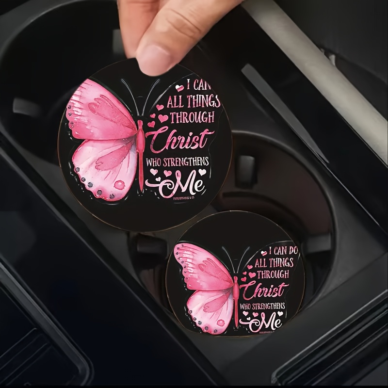 Cup Holder Coasters - Butterfl - Interior Design Quotes ulasan dan harga