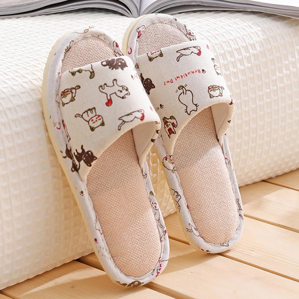 Women Flax Slippers Home Slipp - Linen Roller Blind ulasan dan harga