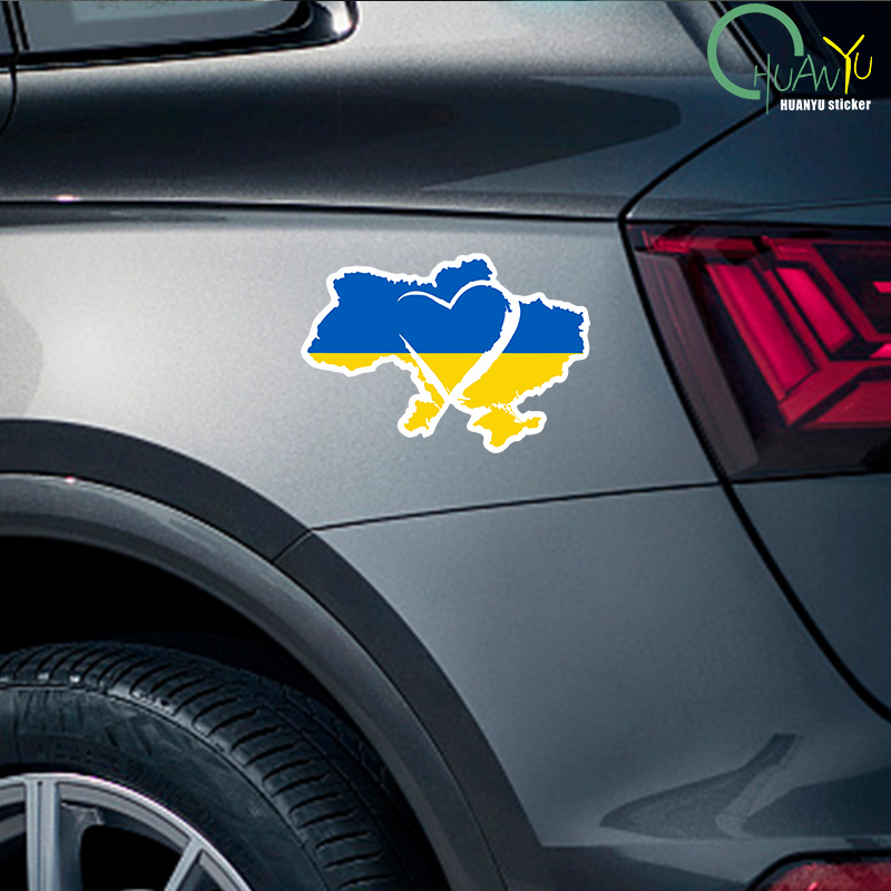Sign Car Sticker Ukraine Sunfl - Interior Design Quotes ulasan dan harga