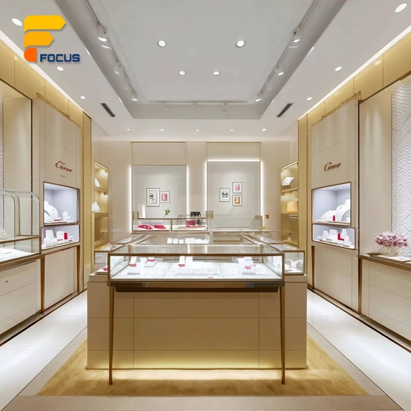 custom.Luxury Jewelry Shop Des - Interior Design Lighting Layout ulasan dan harga