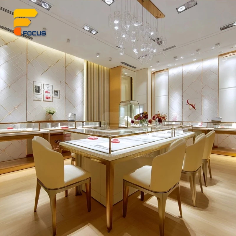 custom.Luxury Jewelry Shop Des - Interior Design Lighting Layout ulasan dan harga