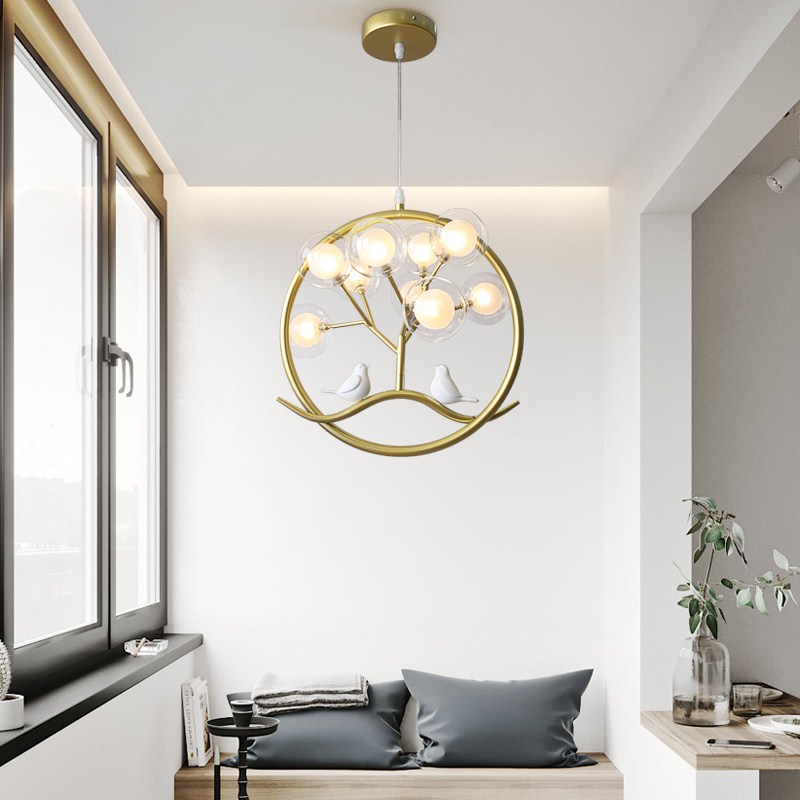 Nordic ball chandelier gold De - Interior Design Kitchen Modern ulasan dan harga