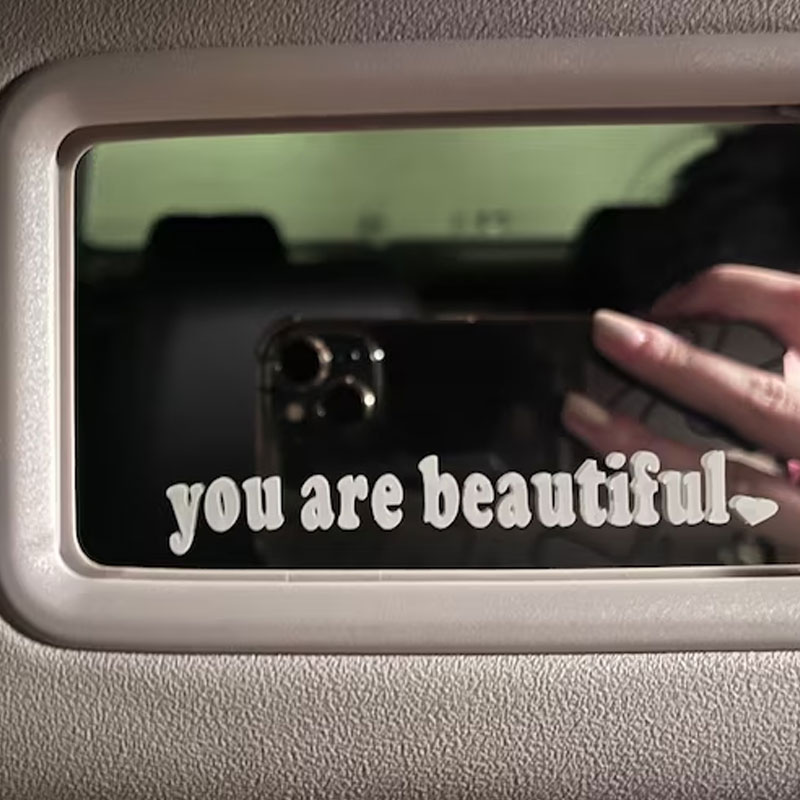 The Text Car Stickers You Are  - Interior Design Quotes ulasan dan harga