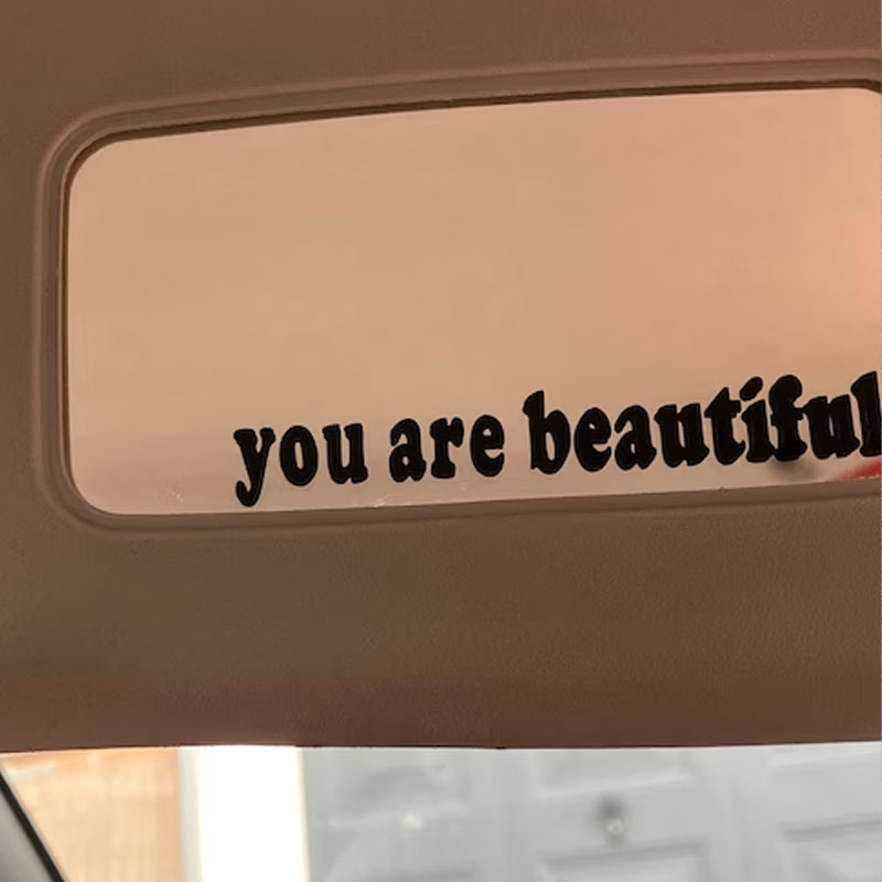 The Text Car Stickers You Are  - Interior Design Quotes ulasan dan harga