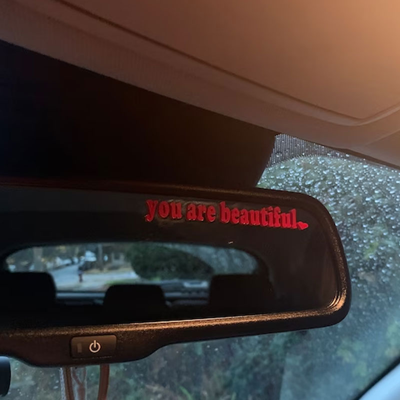 The Text Car Stickers You Are  - Interior Design Quotes ulasan dan harga