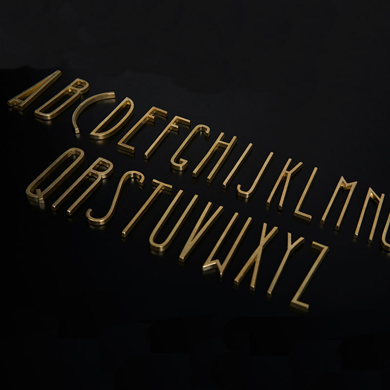 3mm 5mm Brass Letters DIY Name - Interior Design Quotes ulasan dan harga