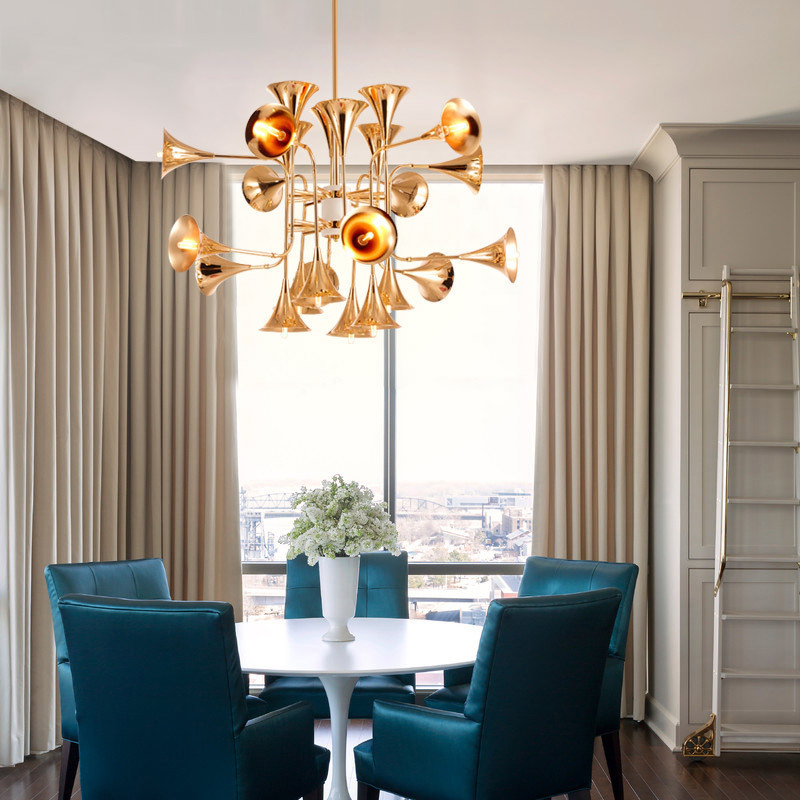 Nordic Trumpet Pendant Lamp fo - Interior Design Kitchen Modern ulasan dan harga