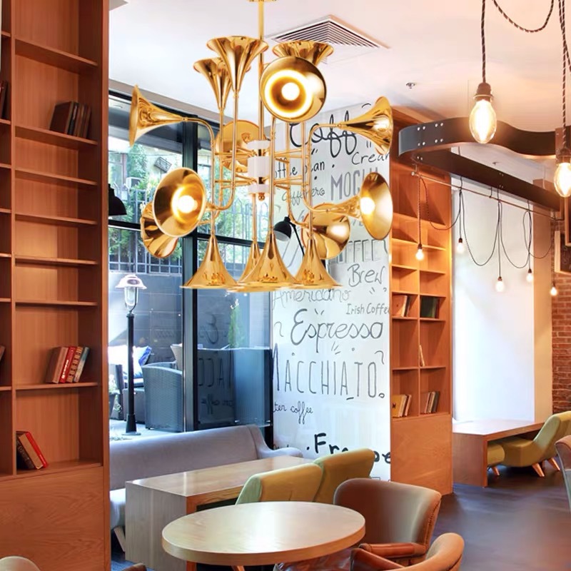 Nordic Trumpet Pendant Lamp fo - Interior Design Kitchen Modern ulasan dan harga