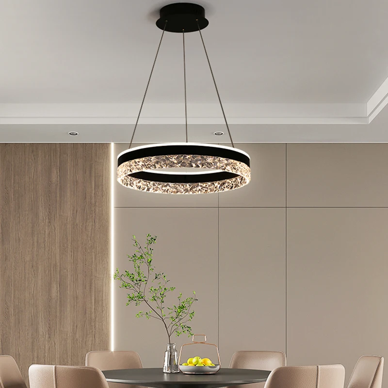 Modern Luxury Crystal LED Pend - Interior Design Kitchen Modern ulasan dan harga