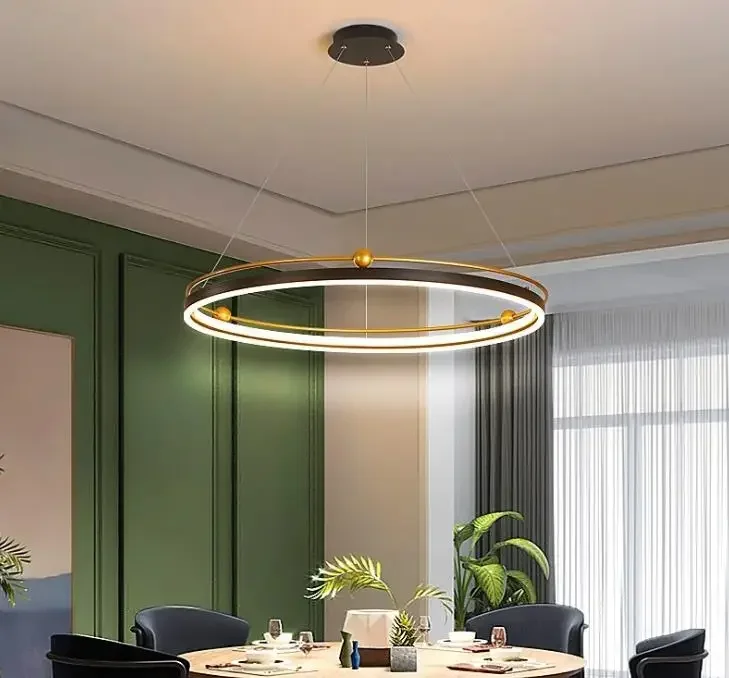 Modern led chandelier circle l - Interior Design Online Free ulasan dan harga