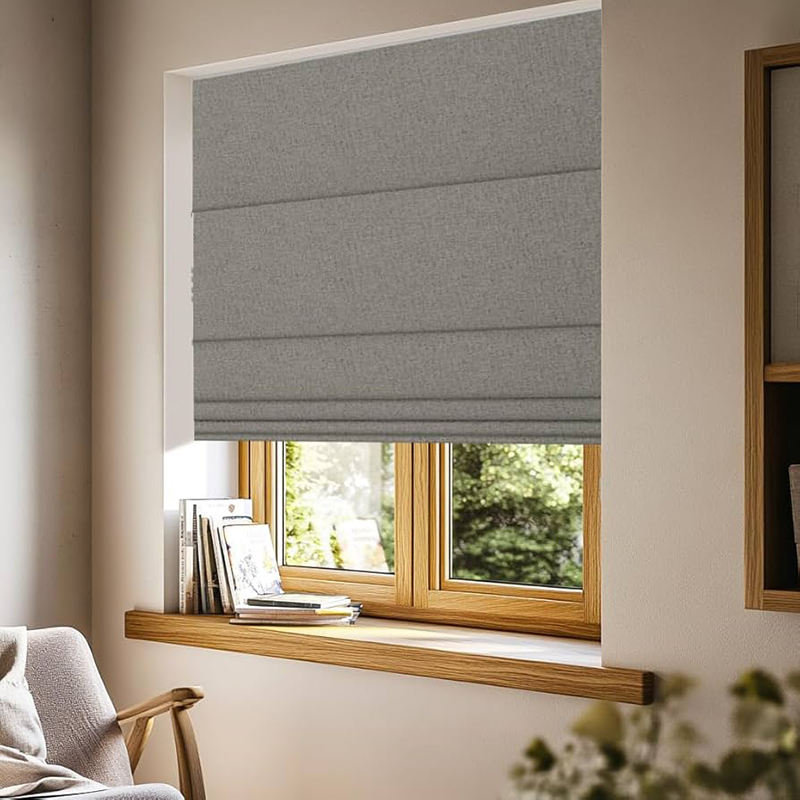French Linen Blackout Roman Bl - Linen Roller Blind ulasan dan harga