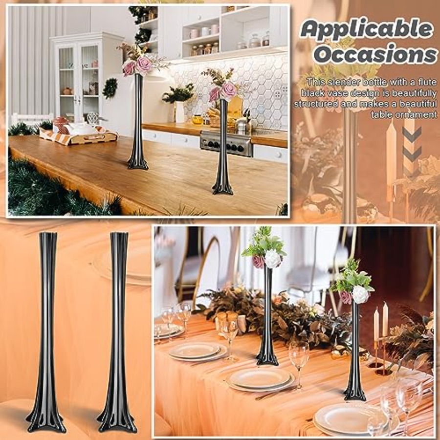 Wedding centerpieces glass bla - Fluted Vase Tall ulasan dan harga