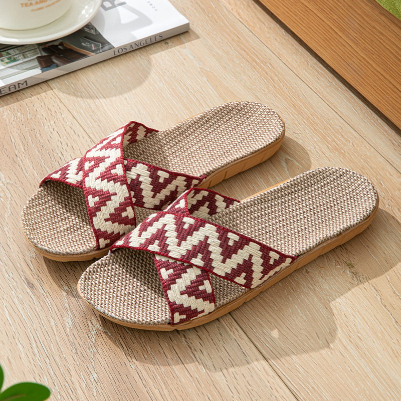 Summer Linen Slippers Women Ho - Linen Roller Blind ulasan dan harga