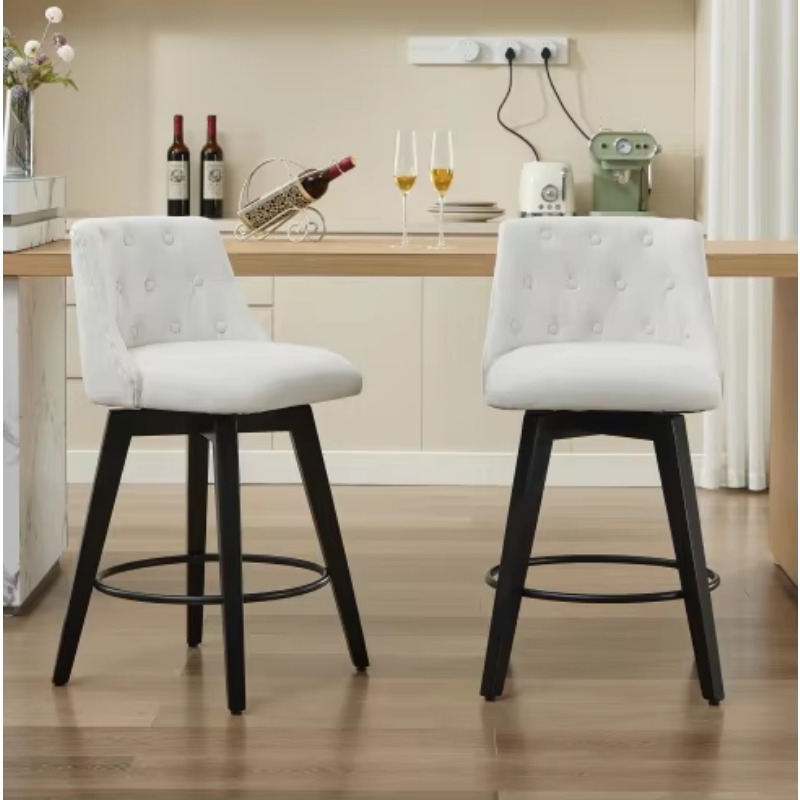 Modern style fabric bar stool  - Interior Design Kitchen Modern ulasan dan harga